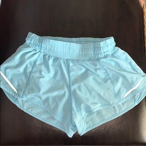 Blue Lululemon Hotty Hot Shorts
